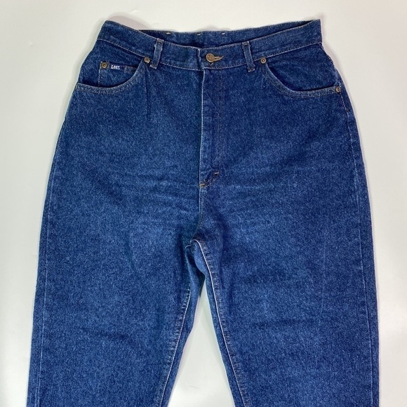 Vintage Lee Denim Tapered Leg Jeans Size 16 Medium USA - Picture 2 of 14